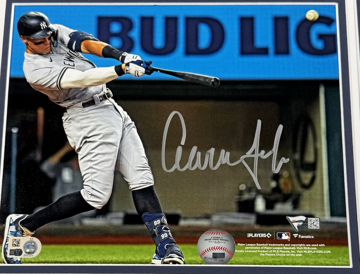 Aaron Judge Signed 8x10 Framed Photo Highland Mint Coin /99 Auto Mlb Fanatics
