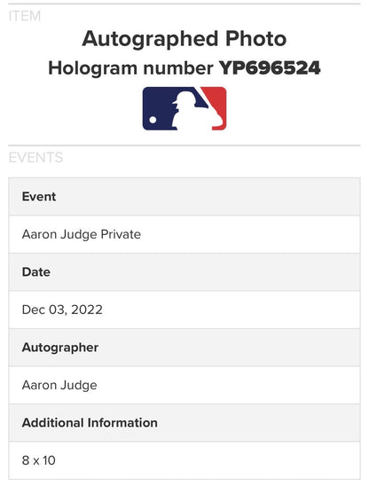 Aaron Judge Signed 8x10 Framed Photo Highland Mint Coin /99 Auto Mlb Fanatics