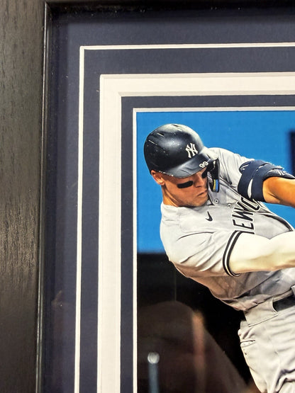 Aaron Judge Signed 8x10 Framed Photo Highland Mint Coin /99 Auto Mlb Fanatics