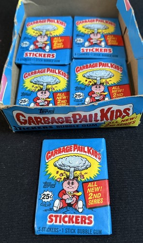 1985 Topps Garbage Pail Kids 2nd Series Sealed Wax Pack Series 2 OS2 From Box