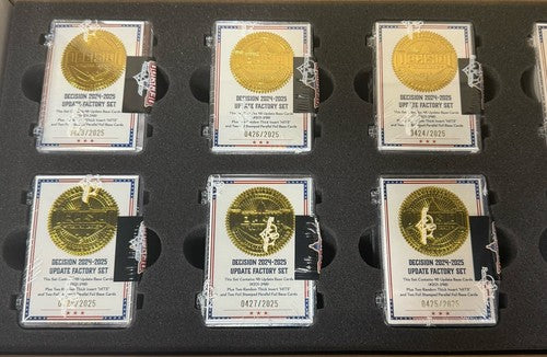 2025 Decision Update Factory Set 2 Sets Sealed Hobby W/51 Cards Trump Mint /2500