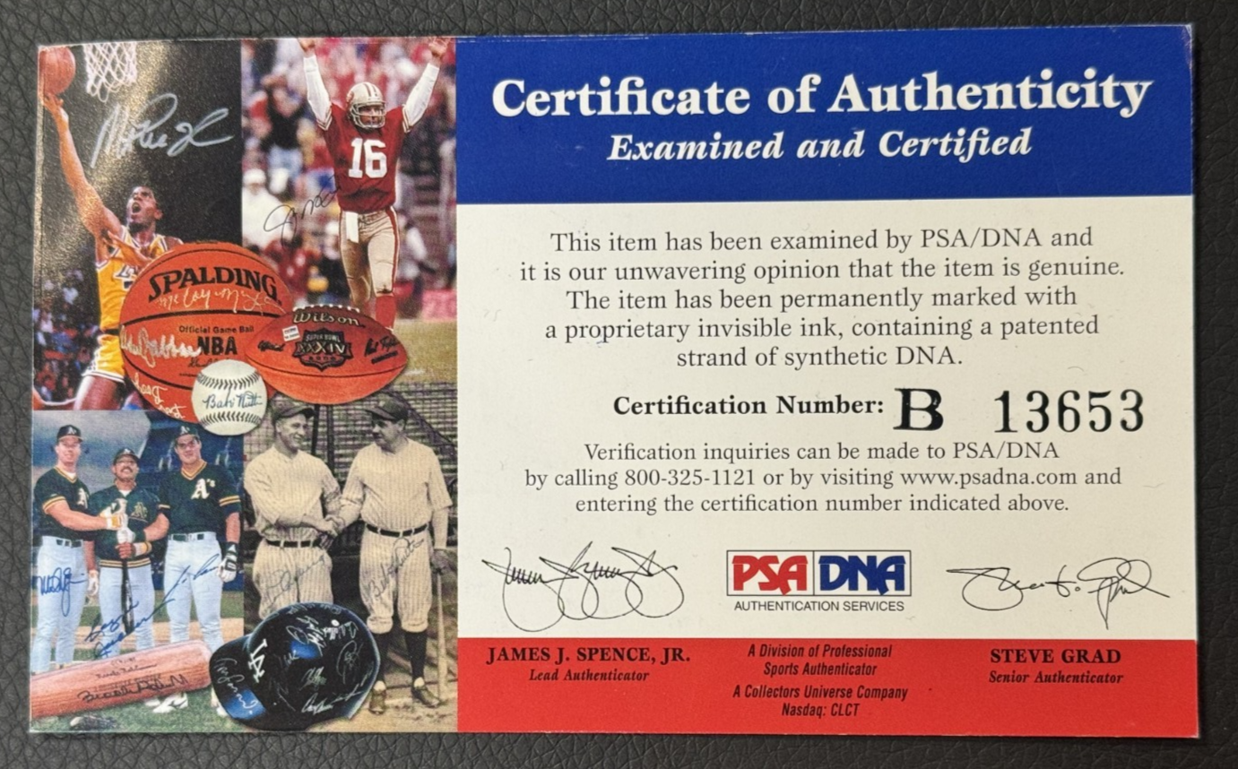 Kobe Bryant Signed Lakers #8 Jersey Full Name Rookie Era Auto PSA COA HOF