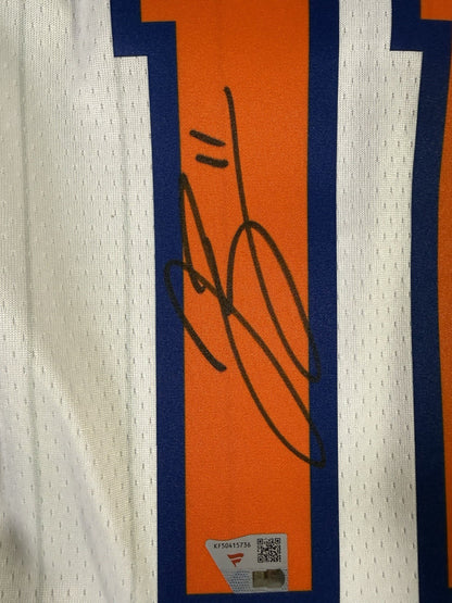 Jalen Brunson Signed Framed City Edition Nike Jersey NY Knicks Auto Fanatics COA