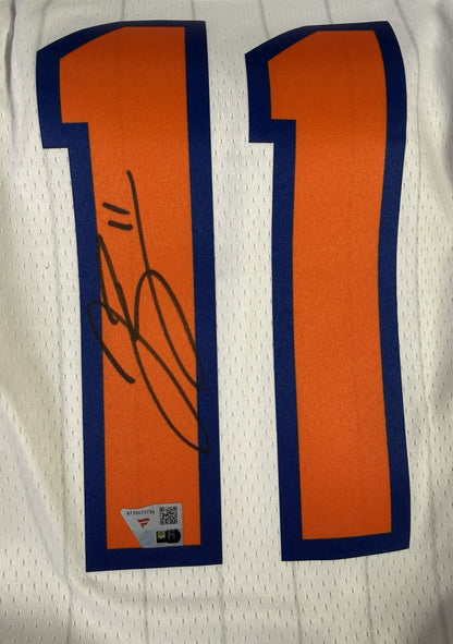 Jalen Brunson Signed Framed City Edition Nike Jersey NY Knicks Auto Fanatics COA