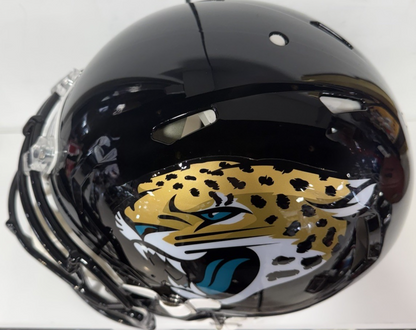 Trevor Lawrence Travis Hunter Jaguars FS Signed Speed Authentic Helmet Fanatics