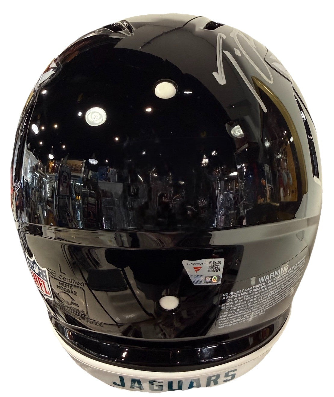 Trevor Lawrence Travis Hunter Jaguars FS Signed Speed Authentic Helmet Fanatics