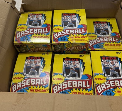 1986 O-Pee-Chee Baseball Wax Box  Sealed 36 Packs With Tape Clemens Puckett