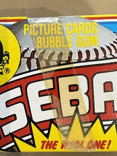 1986 O-Pee-Chee Baseball Wax Box  Sealed 36 Packs With Tape Clemens Puckett