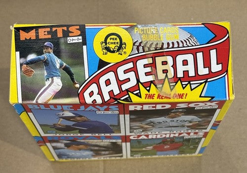 1986 O-Pee-Chee Baseball Wax Box  Sealed 36 Packs With Tape Clemens Puckett