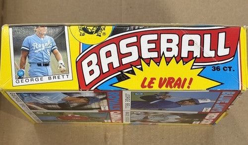1986 O-Pee-Chee Baseball Wax Box  Sealed 36 Packs With Tape Clemens Puckett