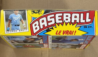 1986 O-Pee-Chee Baseball Wax Box  Sealed 36 Packs With Tape Clemens Puckett