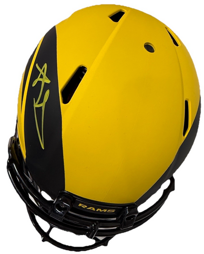 Aaron Donald Signed Rave Speed Authentic Helmet LA Rams Auto Fanatics SB Champ