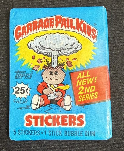 1985 Topps Garbage Pail Kids 2nd Series Sealed Wax Pack Series 2 OS2 From Box