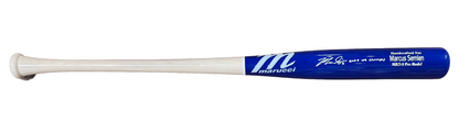 Marcus Semien Signed Marucci Game Model Bat 2023 WS Champs Auto Rangers BAS Mets