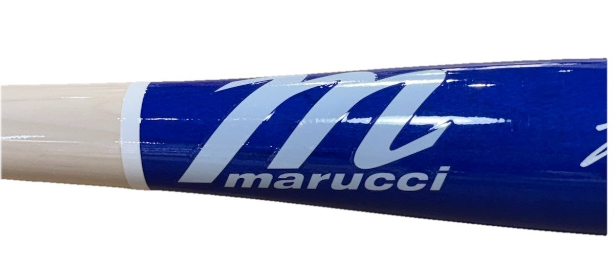 Marcus Semien Signed Marucci Game Model Bat 2023 WS Champs Auto Rangers BAS Mets