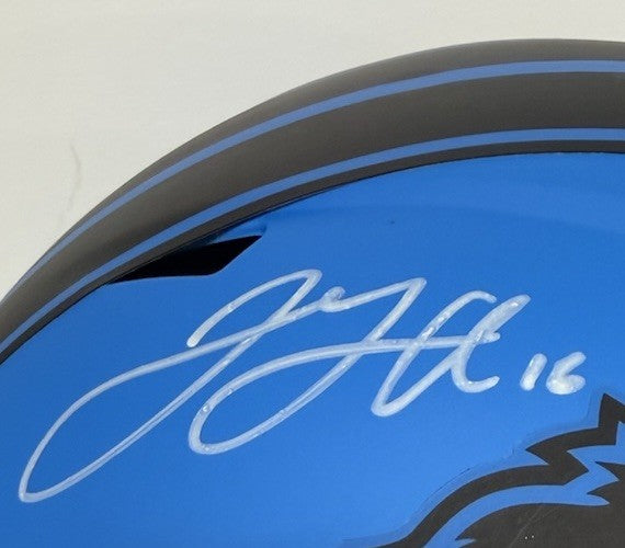 Jared Goff Signed FS Rave Speed Authentic Helmet Detroit Lions Auto Fanatics COA