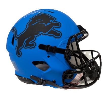 Jared Goff Signed FS Rave Speed Authentic Helmet Detroit Lions Auto Fanatics COA
