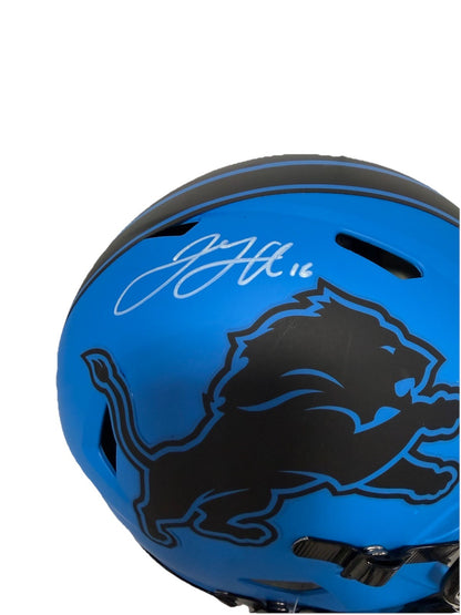 Jared Goff Signed FS Rave Speed Authentic Helmet Detroit Lions Auto Fanatics COA