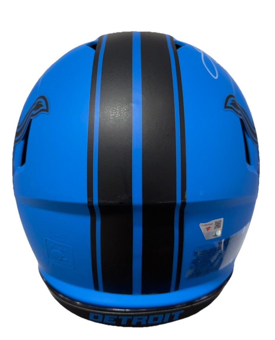 Jared Goff Signed FS Rave Speed Authentic Helmet Detroit Lions Auto Fanatics COA