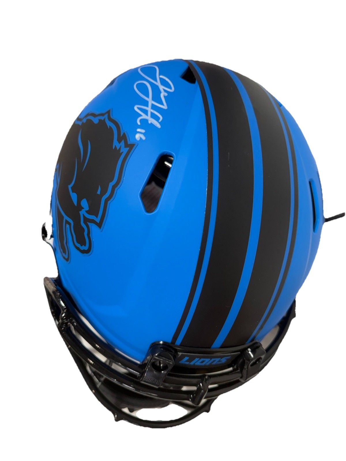 Jared Goff Signed FS Rave Speed Authentic Helmet Detroit Lions Auto Fanatics COA