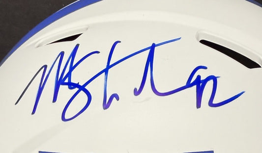 Michael Strahan Signed FS Lunar Speed Authentic Helmet NY Giants Auto BAS COA