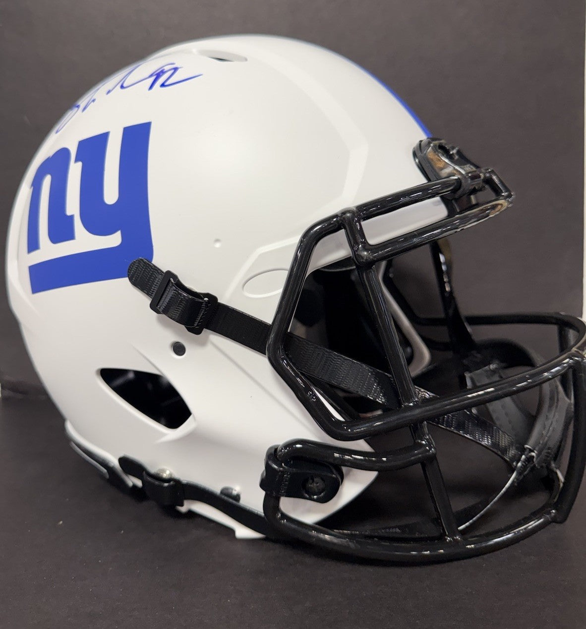 Michael Strahan Signed FS Lunar Speed Authentic Helmet NY Giants Auto BAS COA