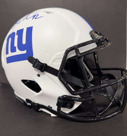 Michael Strahan Signed FS Lunar Speed Authentic Helmet NY Giants Auto BAS COA