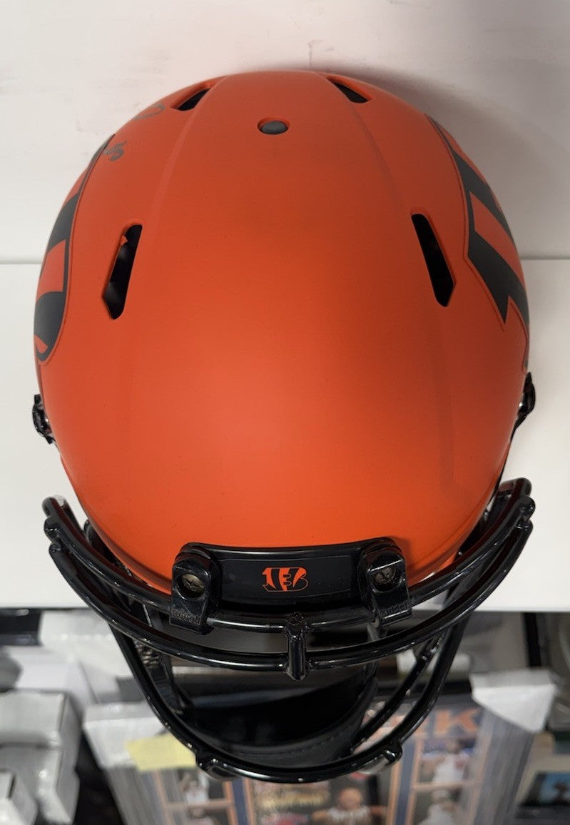 Chase Brown Cincinnati Bengals Signed Rave Speed Authentic Helmet Auto Fanatics