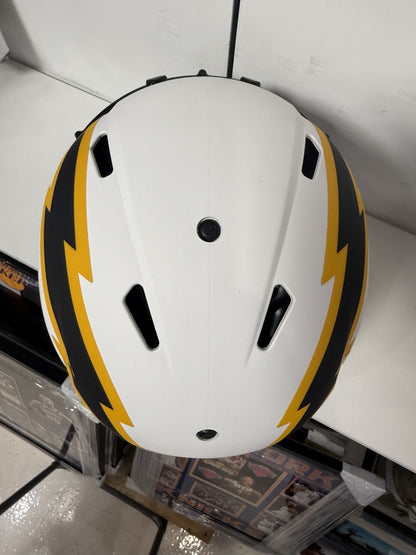 Omarion Hampton Chargers Signed Authentic Lunar Eclipse Speed Helmet Auto BAS