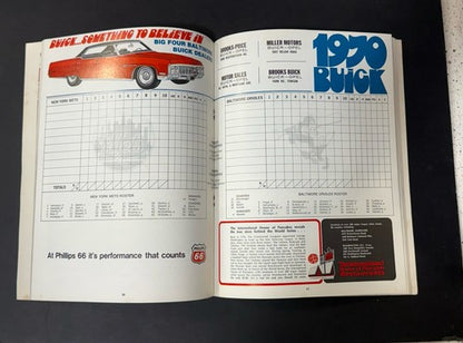 1969 World Series Baseball Program New York Mets @ Baltimore Orioles Unscored