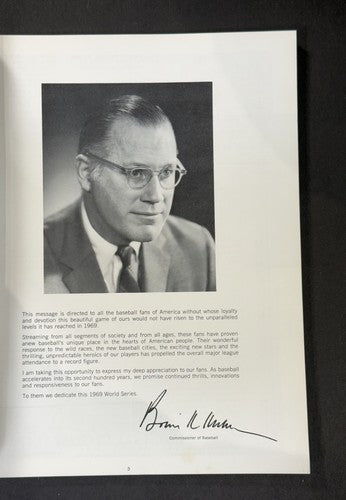 1969 World Series Baseball Program New York Mets @ Baltimore Orioles Unscored