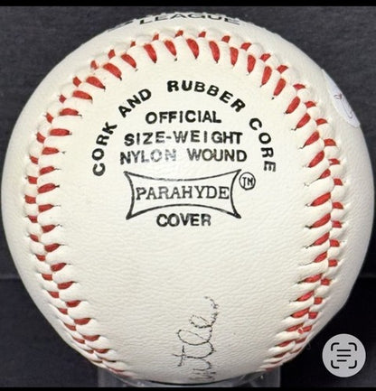 Mickey Mantle Signed Official Regent Baseball NY Yankees Auto Jsa HOF