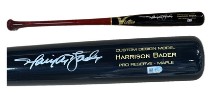 Harrison Bader Signed Victus Game Model Bat Auto MLB Holo COA SF Giants