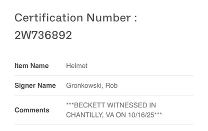Rob Gronkowski Signed Speed Flex Authentic Helmet Tampa Bay Buccaneers Auto BAS