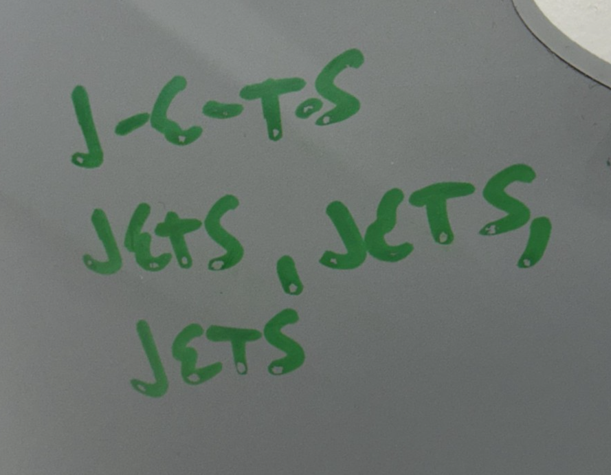 Garrett Wilson Signed Slate Speed Flex Helmet Jets Jets Roy Auto Fanatics /50