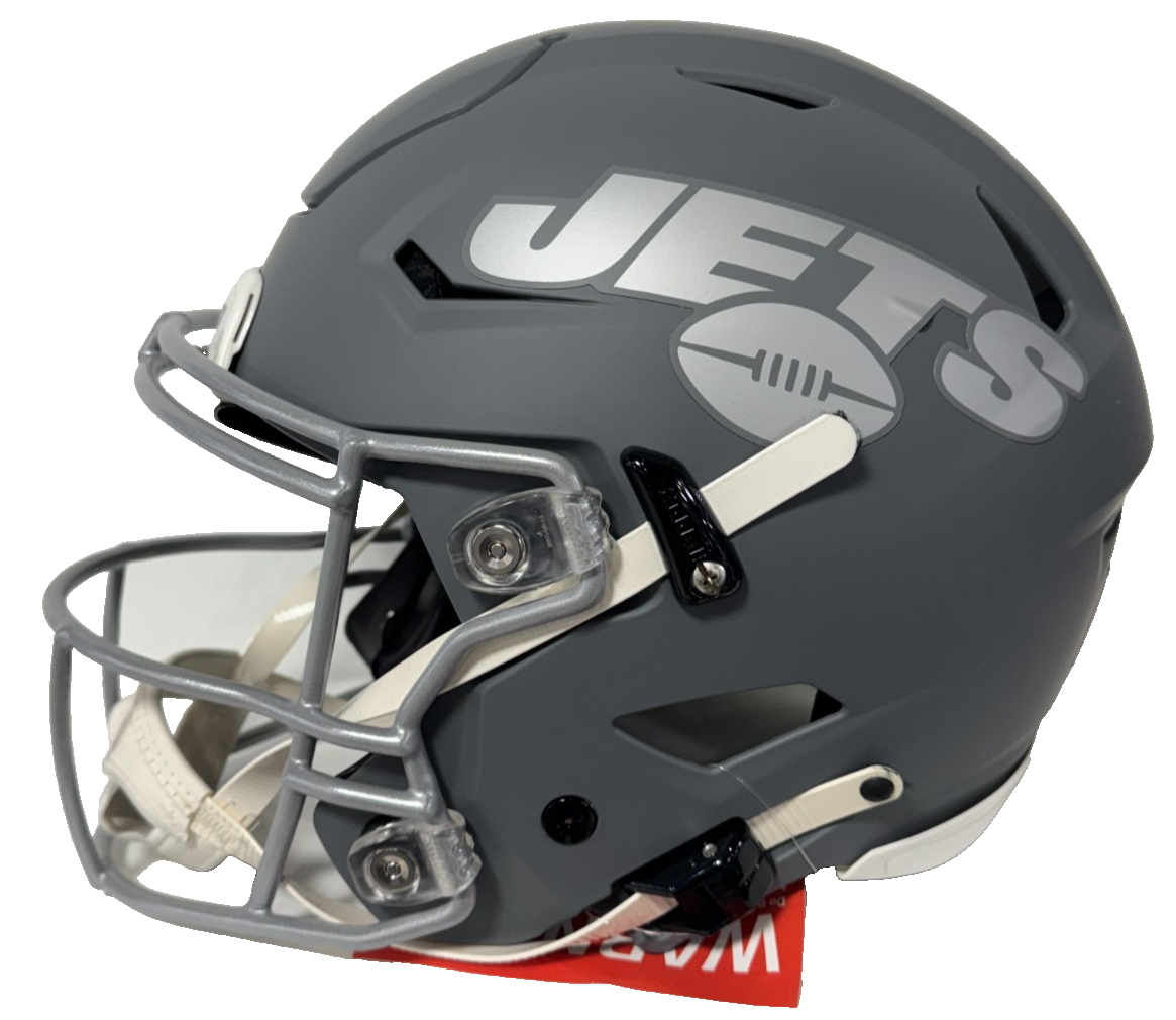 Garrett Wilson Signed Slate Speed Flex Helmet Jets Jets Roy Auto Fanatics /50
