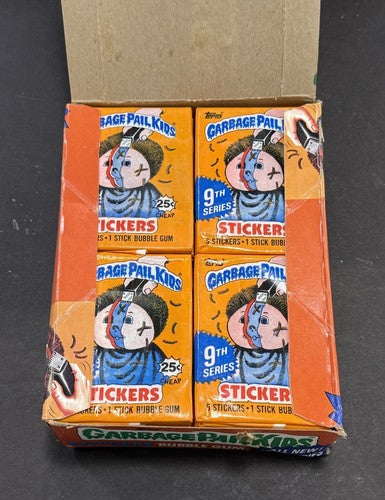 1987 Garbage Pail Kids Series 9 Box 48 Sealed Wax Packs From  Case