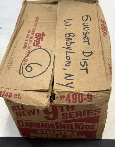 1987 Garbage Pail Kids Series 9 Box 48 Sealed Wax Packs From  Case