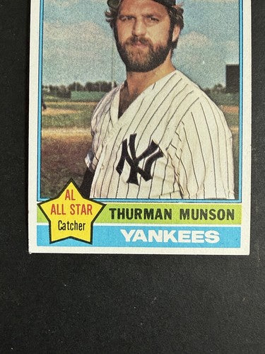 1976 Topps #650 Thurman Munson Dead Centered Beauty Yankees MVP Year Nm Near MT