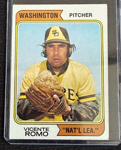 1974 Topps Washington Nat'l Lea Team Colbert Greif Baseball Lot 8 Nice Ex - Nm