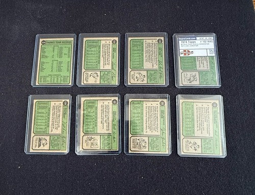 1974 Topps Washington Nat'l Lea Team Colbert Greif Baseball Lot 8 Nice Ex - Nm