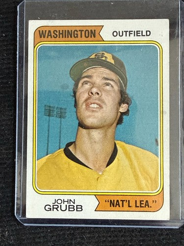 1974 Topps Washington Nat'l Lea Team Colbert Greif Baseball Lot 8 Nice Ex - Nm
