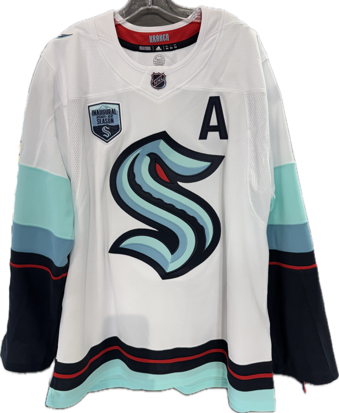 Jordan Eberle Signed Adidas Authentic Jersey Inaugural Patch Kraken 21 Fanatics