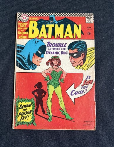 Batman #181 1966 1st App. Poison Ivy No Pinup Nice Original Comic