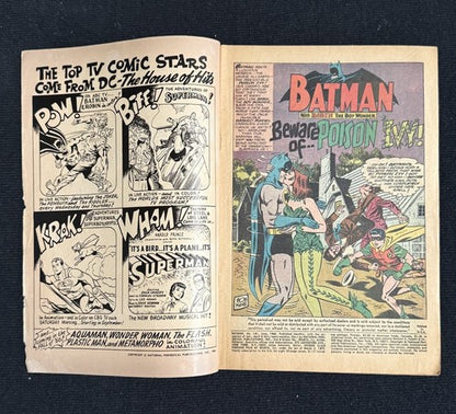 Batman #181 1966 1st App. Poison Ivy No Pinup Nice Original Comic