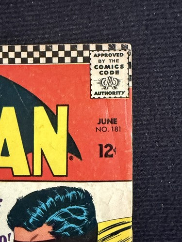 Batman #181 1966 1st App. Poison Ivy No Pinup Nice Original Comic