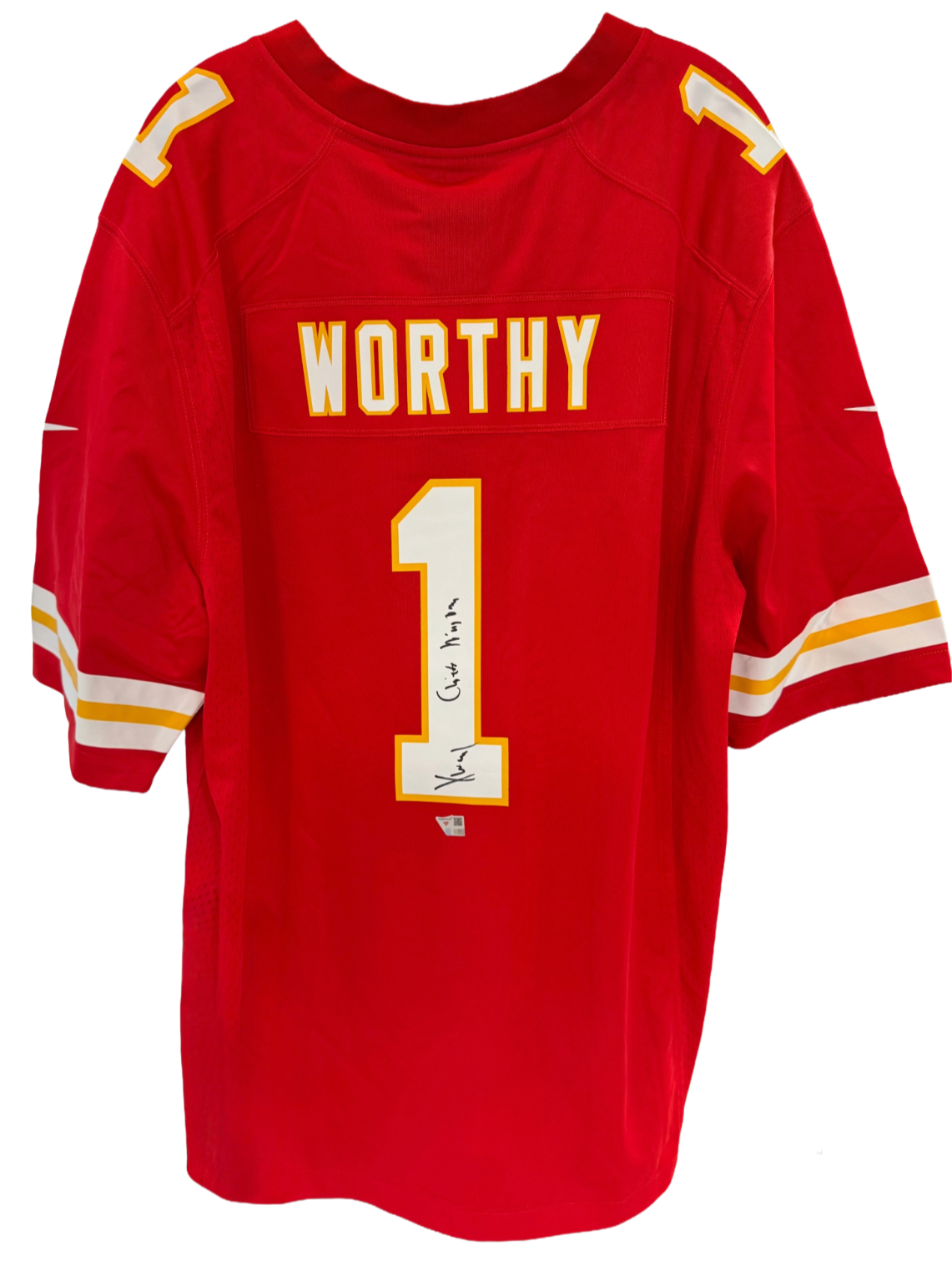 Xavier Worthy Signed Nike Vapor Fuse Limited Jersey Chiefs Kingdom Auto Fanatics