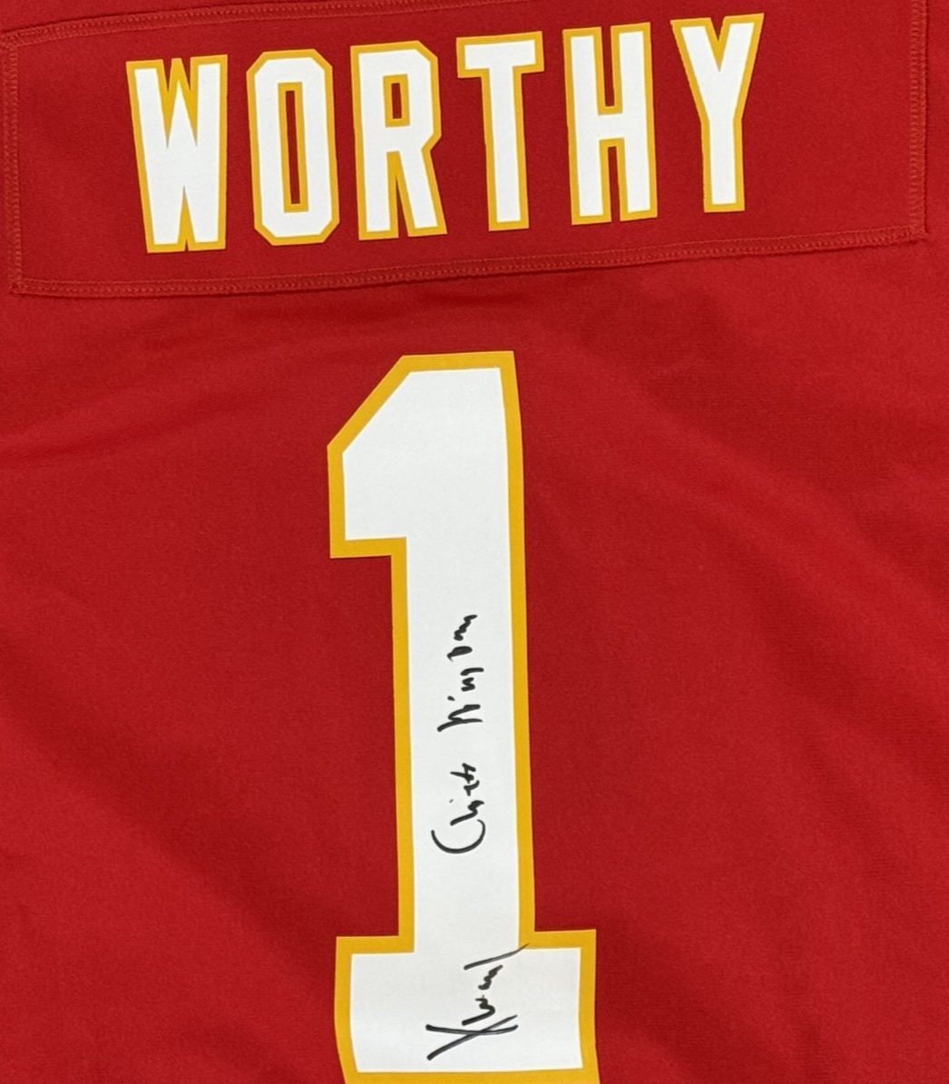 Xavier Worthy Signed Nike Vapor Fuse Limited Jersey Chiefs Kingdom Auto Fanatics
