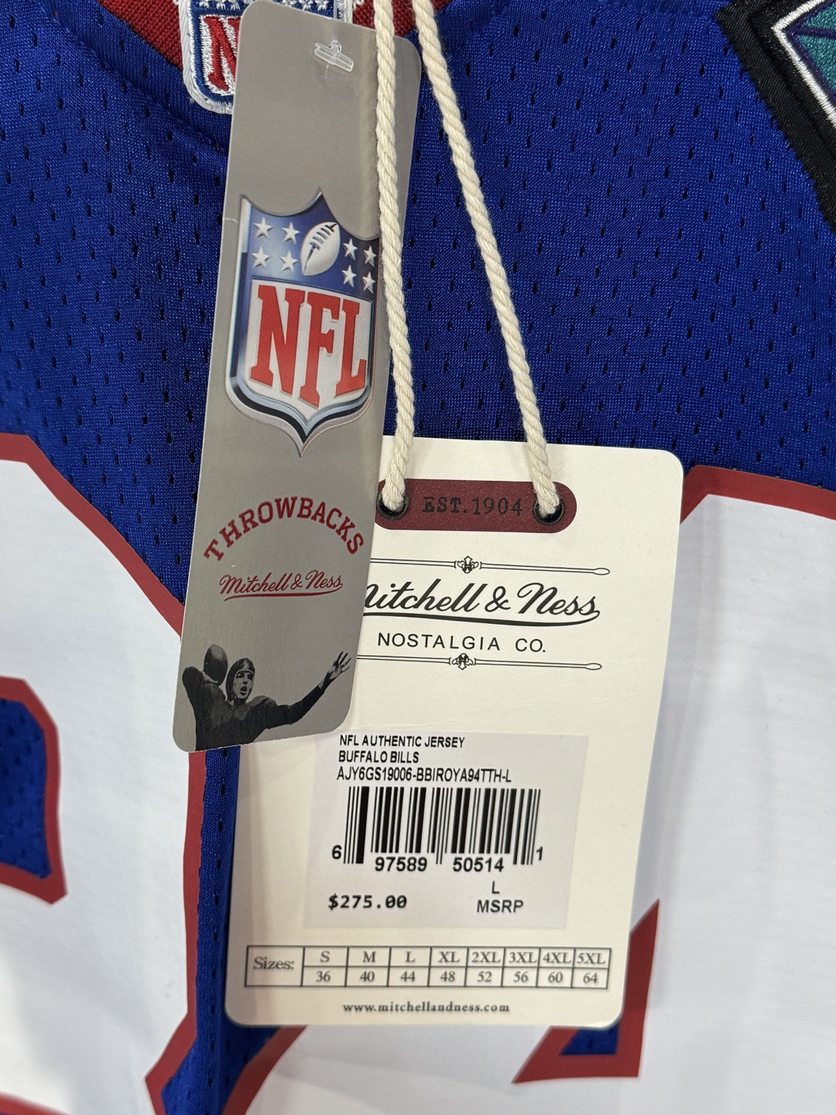 Thurman Thomas Signed Mitchell & Ness Authentic Jersey Bills 35th Auto Fanatics