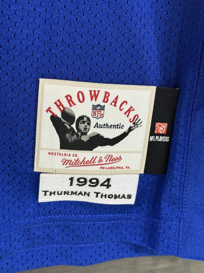 Thurman Thomas Signed Mitchell & Ness Authentic Jersey Bills 35th Auto Fanatics